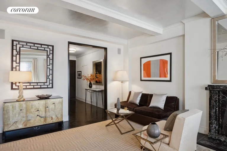 New York City Real Estate | View 1010 Fifth Avenue, 11D | Foyer opens to Living Room | View 4