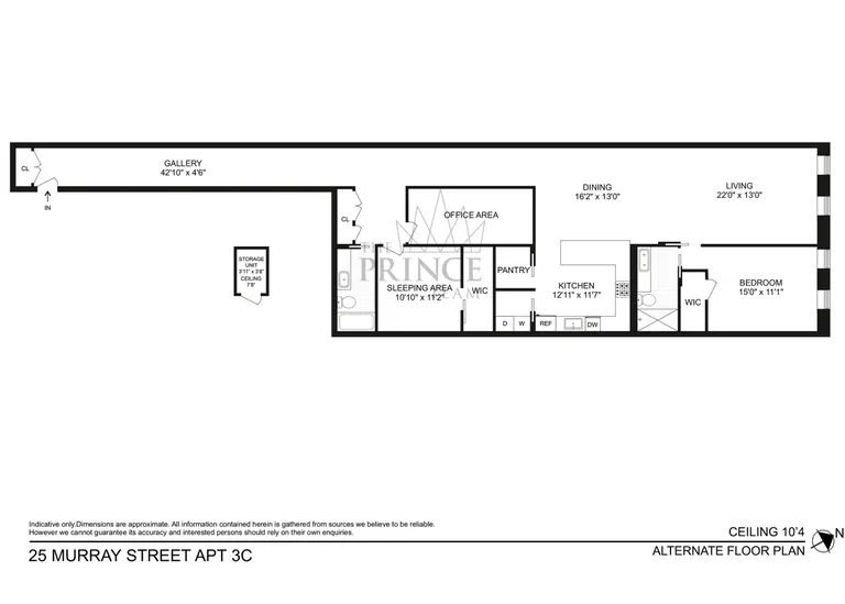 25 Murray Street, 3C | floorplan | View 11