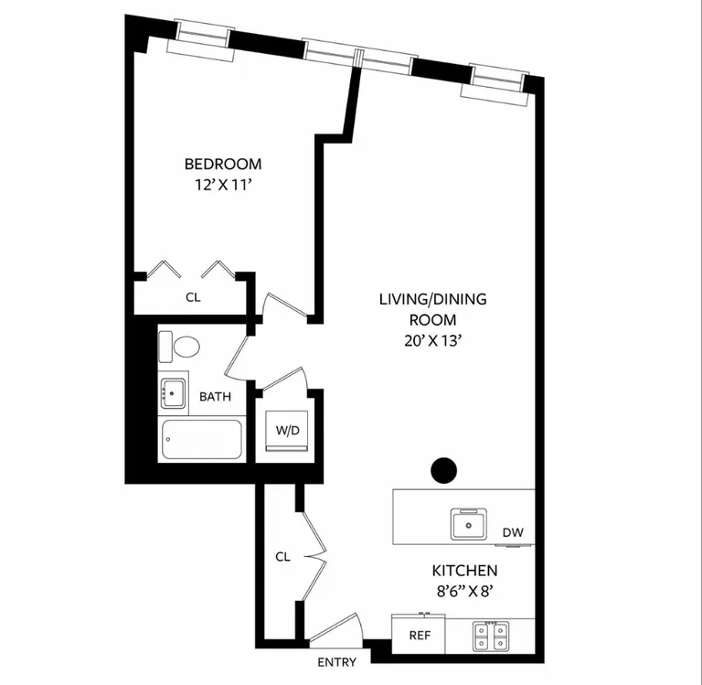 96 Rockwell Place, 4D | floorplan | View 7