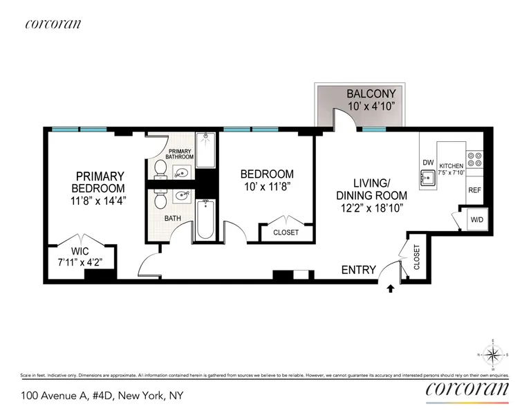 New York City Real Estate | View 100 Avenue A, 4D | room 10 | View 11