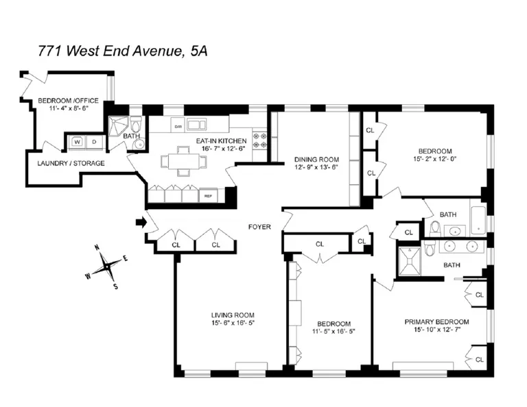 771 West End Avenue, 5A | floorplan | View 17
