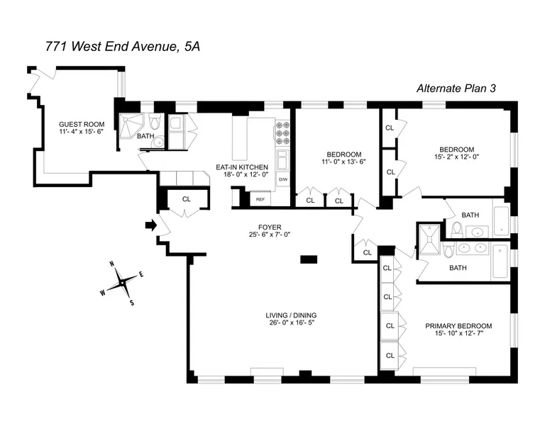 771 West End Avenue, 5A | floorplan | View 20