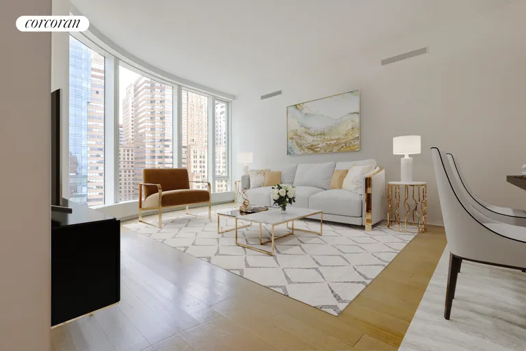 New York City Real Estate | View 50 West Street, 18A | 1 Bed, 1 Bath | View 1