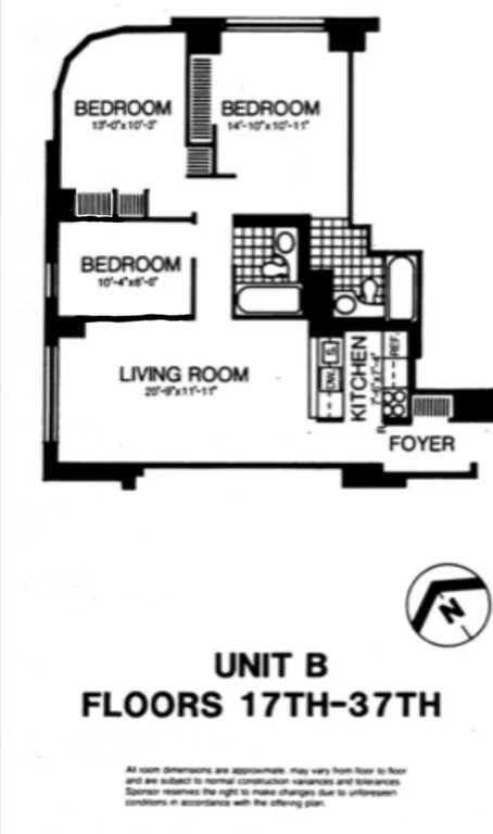 200 Rector Place, 32B | floorplan | View 16
