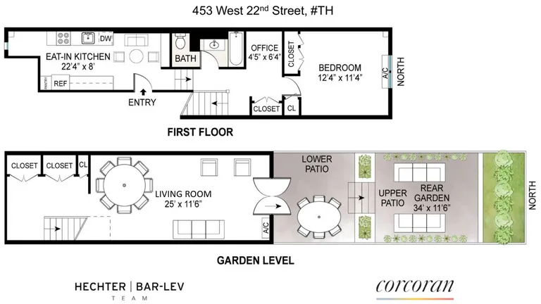 453 West 22nd Street, GRDNDUPLEX | floorplan | View 9