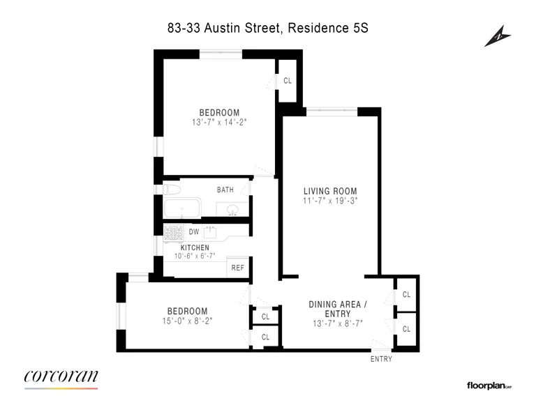 83-33 Austin Street, 5S | floorplan | View 16
