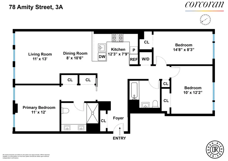 78 Amity Street, 3A | floorplan | View 14