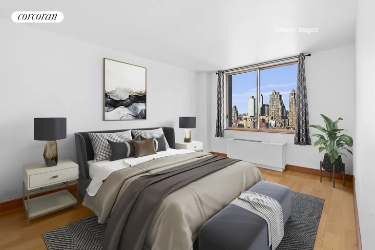 New York City Real Estate | View 350 West 50th Street, 28H | Bedroom | View 3