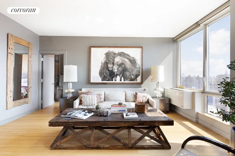 New York City Real Estate | View 450 West 17th Street, 1808 | Living Room | View 3