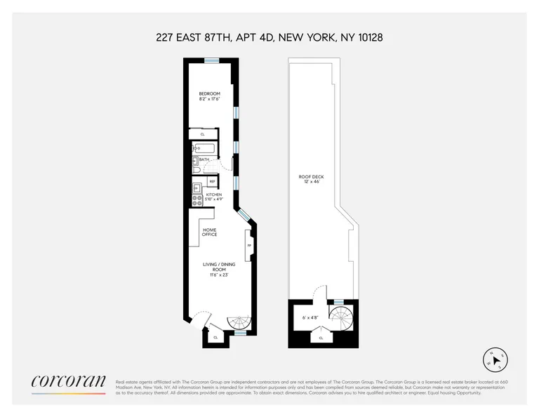 227 East 87th Street, 4D | floorplan | View 14