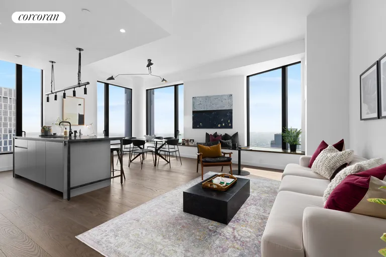 New York City Real Estate | View 11 Hoyt Street, 54B | 3 Beds, 2 Baths | View 1
