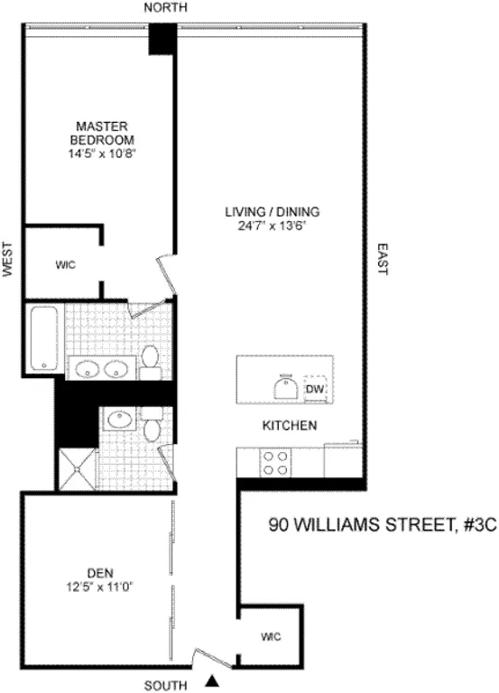 90 William Street, 3C | floorplan | View 5