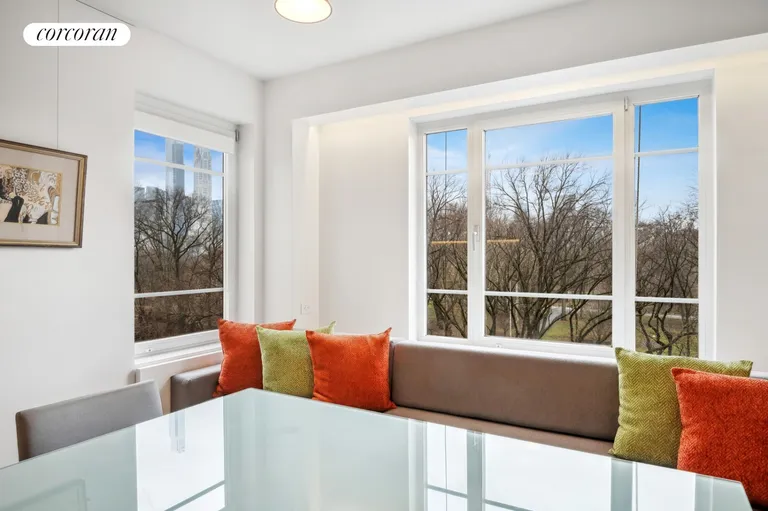 New York City Real Estate | View 880 Fifth Avenue, 7C | Dining Area w SW Views of the Park | View 3