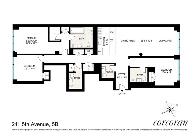 241 Fifth Avenue, 5B | floorplan | View 11