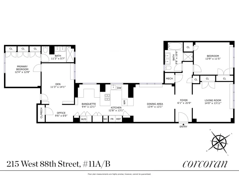 215 West 88th Street, 11AB | floorplan | View 18