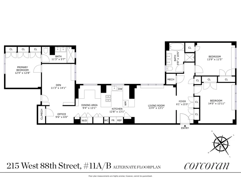215 West 88th Street, 11AB | floorplan | View 19