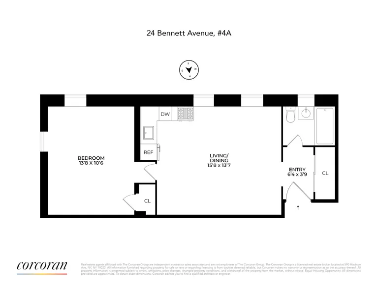 24 Bennett Avenue, 4A | floorplan | View 9