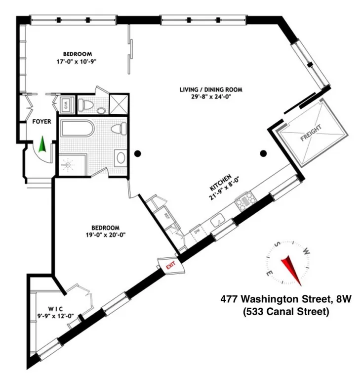 477 Washington Street, 8W | floorplan | View 13