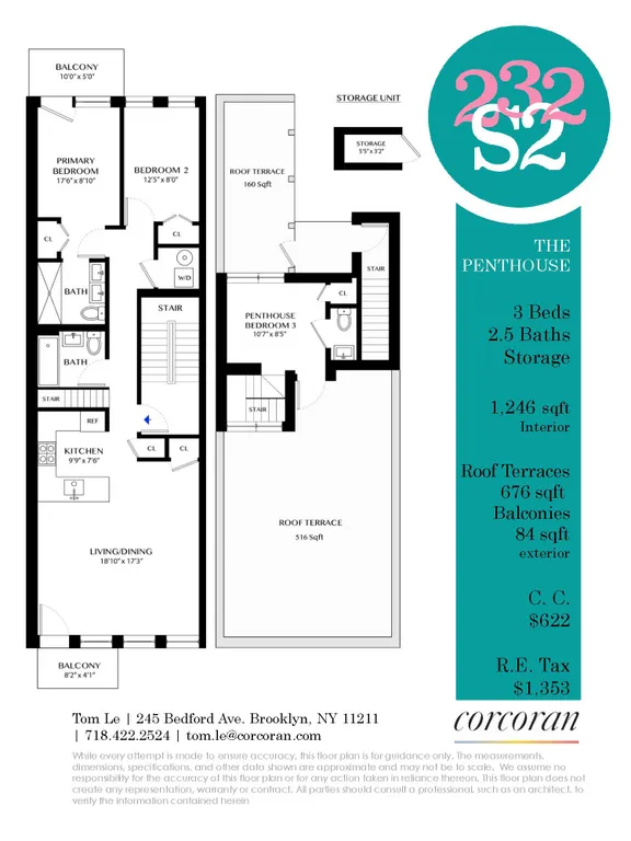 232 South 2nd Street, PH | floorplan | View 18