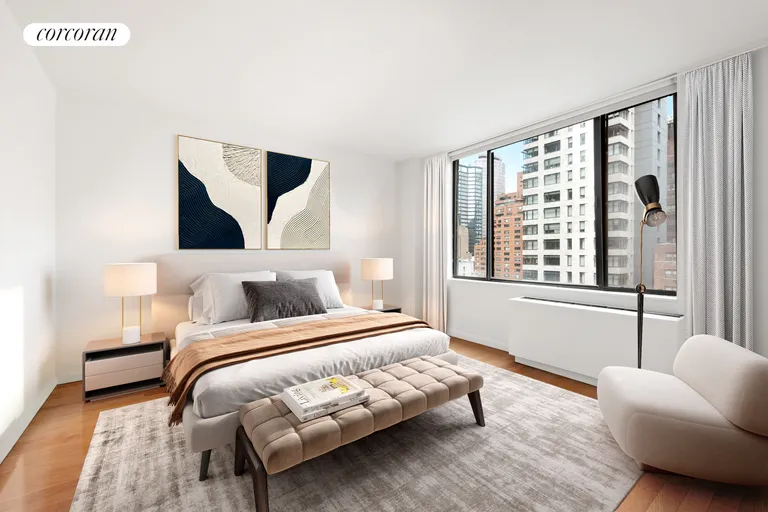 New York City Real Estate | View 309 East 49th Street, 11C | Bedroom | View 4