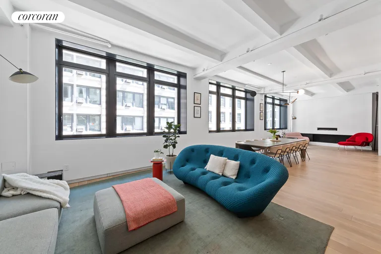 New York City Real Estate | View 32 West 20th Street, 4 | Living Room | View 2