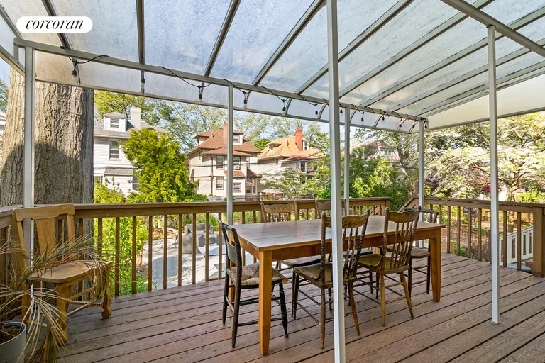 New York City Real Estate | View 429 81st Street | Covered Deck | View 10