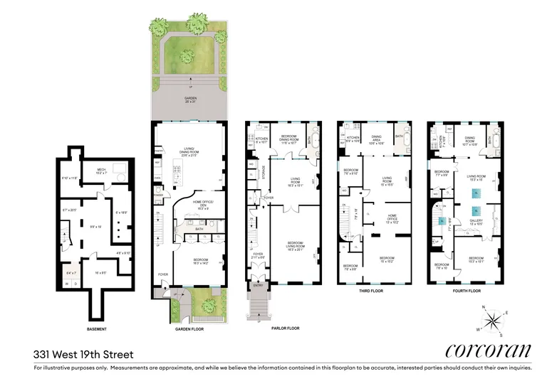 331 West 19th Street, TWNH | floorplan | View 23
