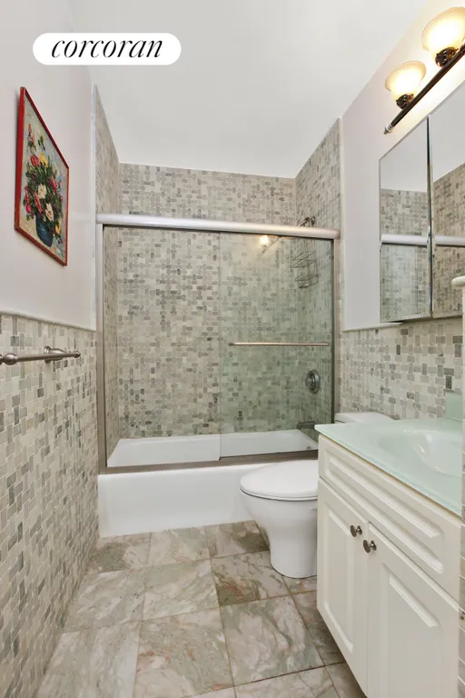 New York City Real Estate | View 350 West 50th Street, 4O | Primary Bathroom | View 4