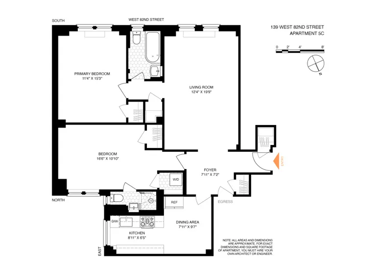 139 West 82nd Street, 5C | floorplan | View 16