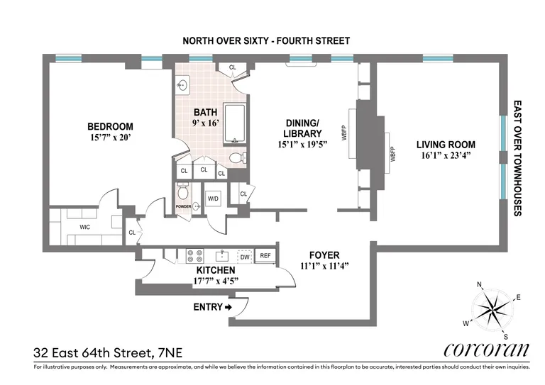 32 East 64th Street, 7NE | floorplan | View 17