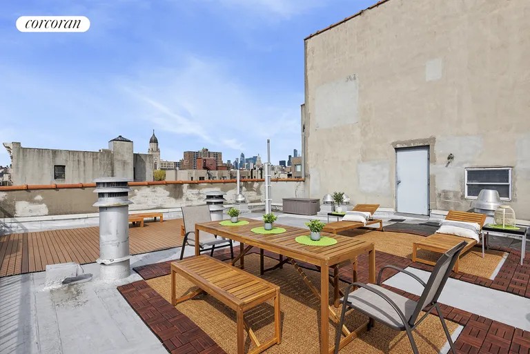 New York City Real Estate | View 226 East 2Nd Street, 5F | Roof Deck | View 7