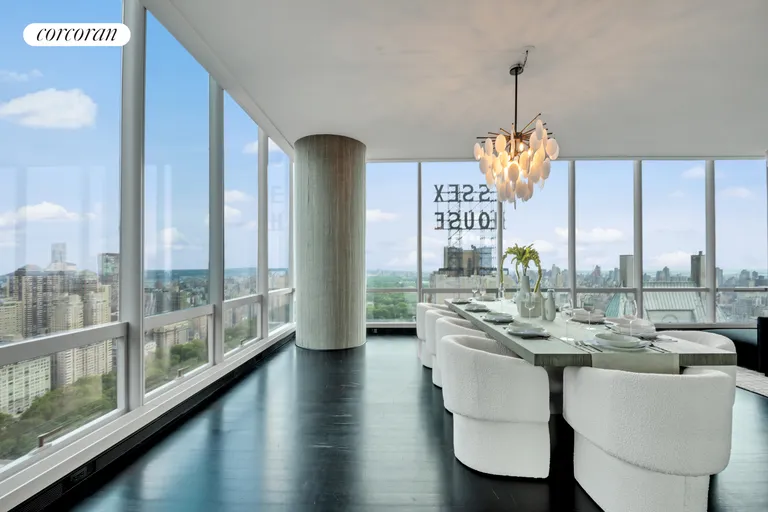 New York City Real Estate | View 157 West 57th Street, 46A | Dining Area | View 3