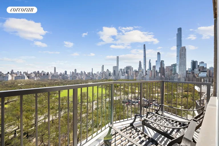 New York City Real Estate | View 80 Central Park West, 25A | View from Balcony | View 9