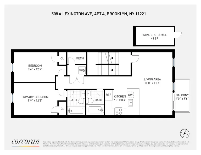 508A Lexington Avenue, 4 | floorplan | View 1
