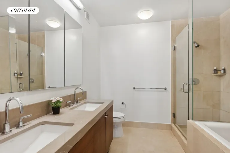 New York City Real Estate | View 30 West Street, 10A | Primary Bathroom | View 5