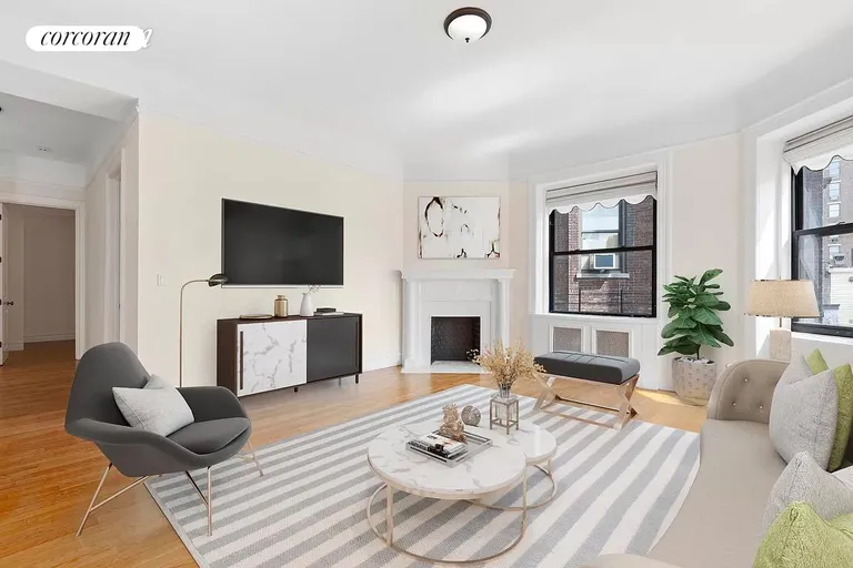 New York City Real Estate | View 321 Columbus Avenue, 7K | Living Room | View 2