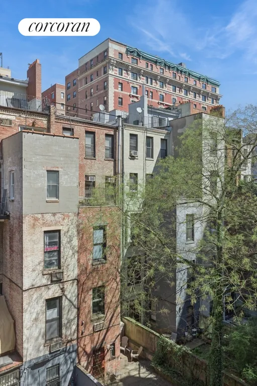 New York City Real Estate | View 15 West 84th Street, 5B | LR View Over Townhouse Gardens | View 2