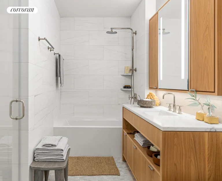 New York City Real Estate | View 20 River Terrace, 25A | Primary Bathroom | View 5