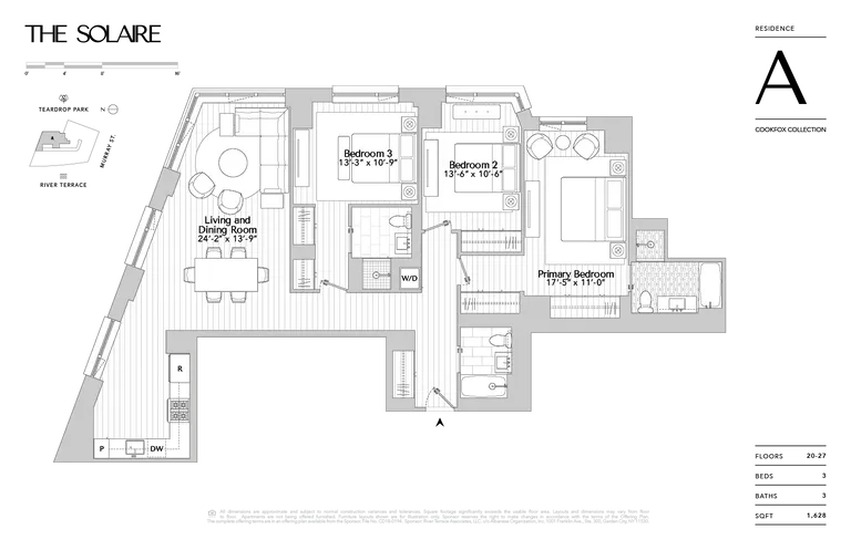 20 River Terrace, 25A | floorplan | View 11