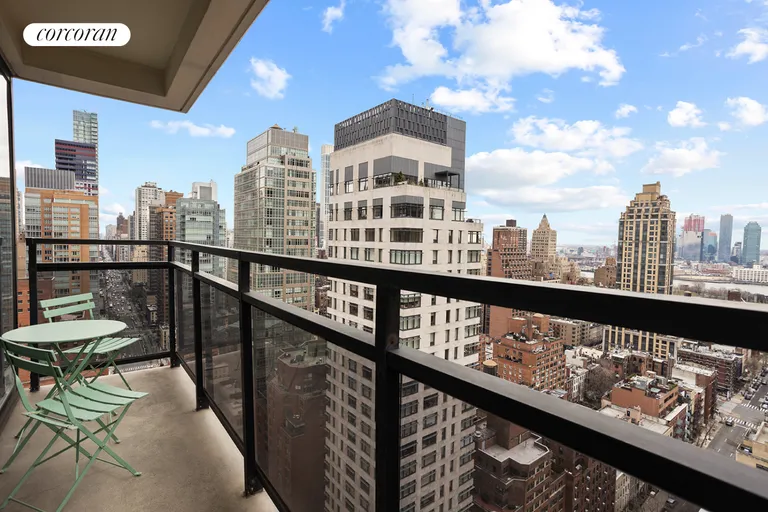 New York City Real Estate | View 255 East 49th Street, PHA | Third Bedroom Balcony | View 17