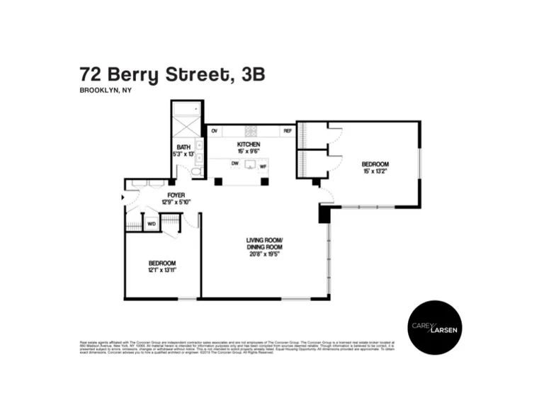 72 Berry Street, 3B | floorplan | View 14