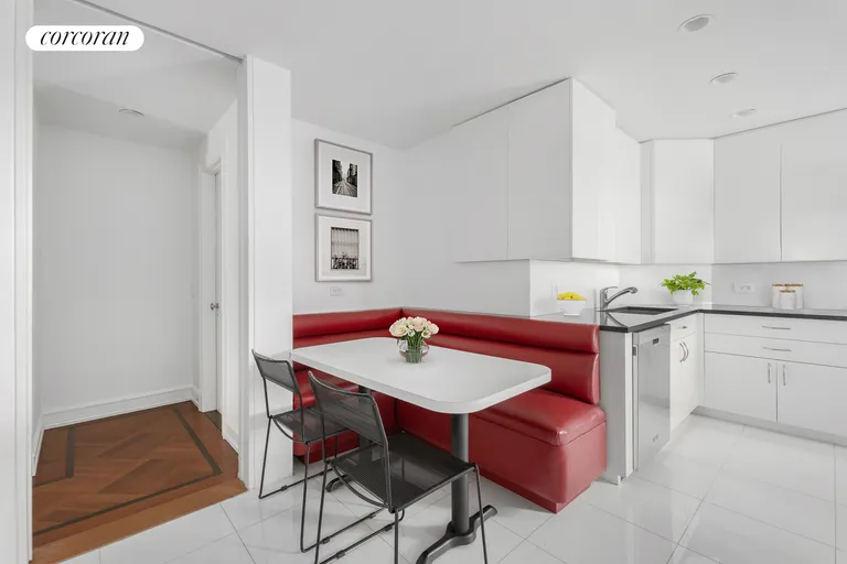 New York City Real Estate | View 180 East End Avenue, 21GH | Banquette Dining | View 6