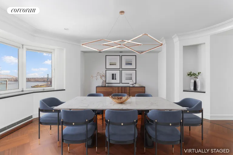New York City Real Estate | View 180 East End Avenue, 21GH | Dinner for 12 Easy | View 4