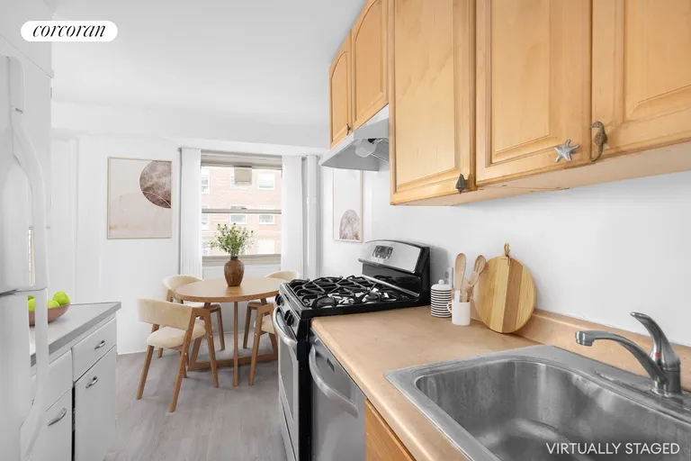 New York City Real Estate | View 70 LaSalle Street, 11F | Virtually Staged Kitchen | View 6
