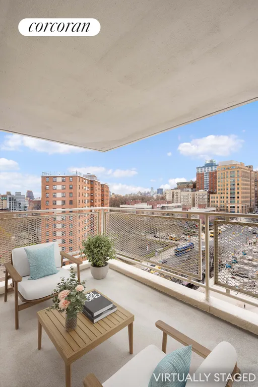 New York City Real Estate | View 70 LaSalle Street, 11F | Virtually Staged Private Terrace | View 16