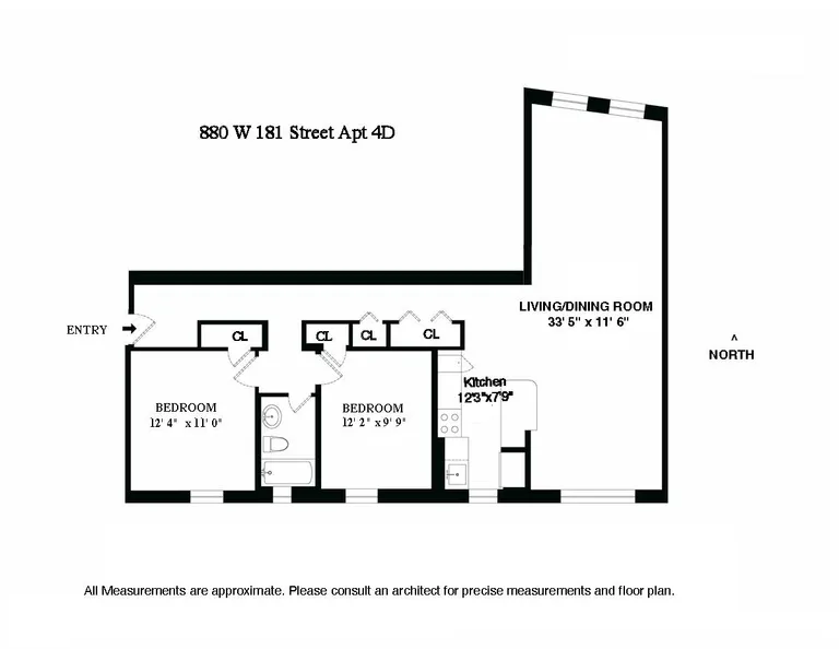 880 West 181st Street, 4D | floorplan | View 9