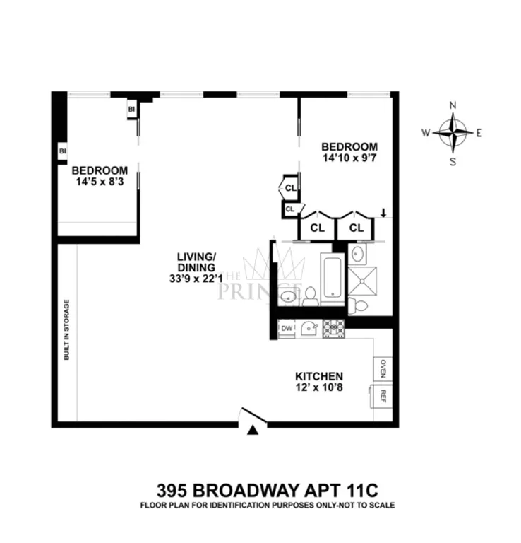 395 Broadway, 11C | floorplan | View 10