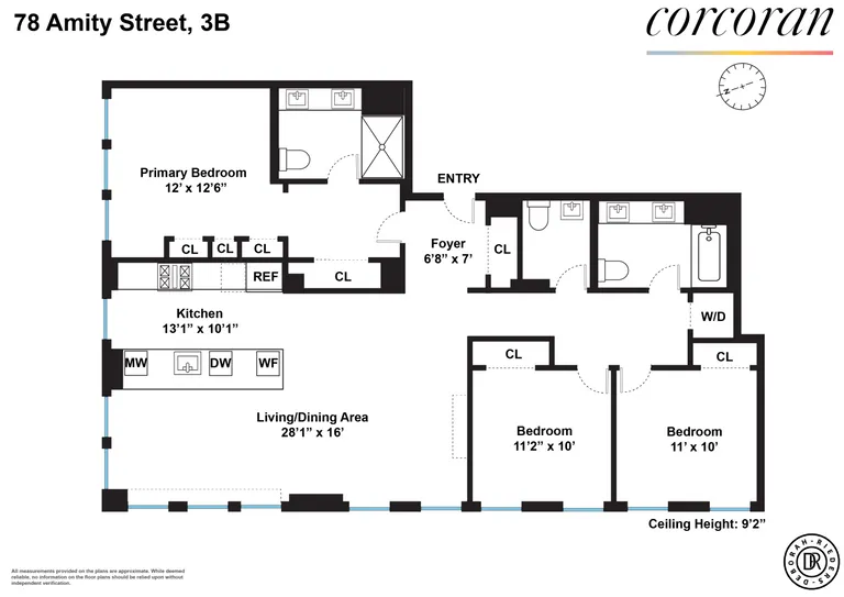 78 Amity Street, 3B | floorplan | View 20