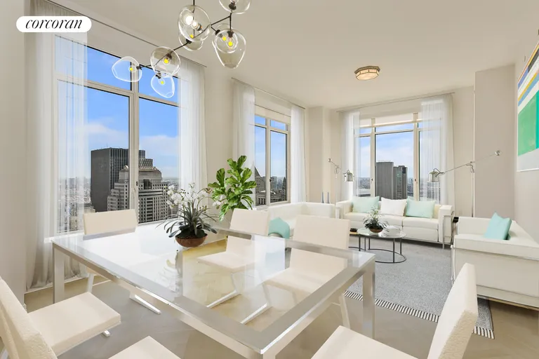 New York City Real Estate | View 30 Park Place, 50B | 2 Beds, 3 Baths | View 1