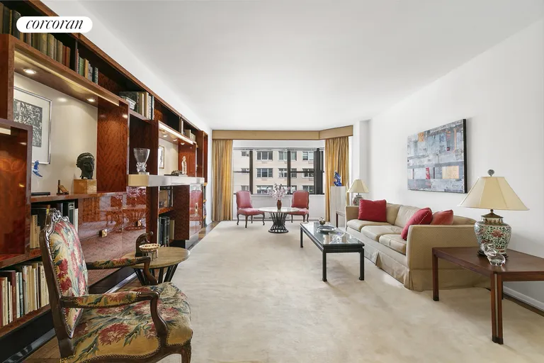 New York City Real Estate | View 20 Sutton Place South, 10C | Oversized Living Room | View 2